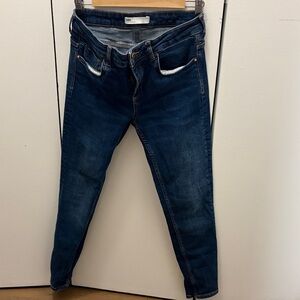 Zara Dark Blue Skinny Jeans